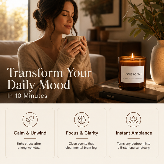 CoveScent™ Pure Coconut Wax Candle