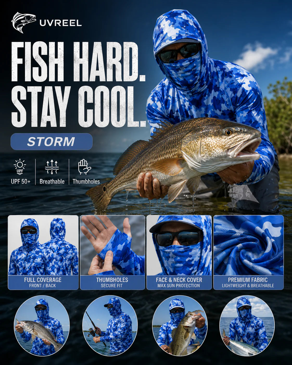 UVReel 360 Fishing Hoodie